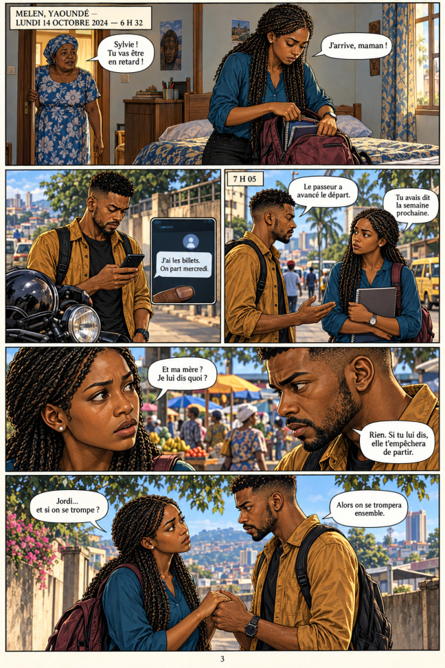 Le départ — planche 3